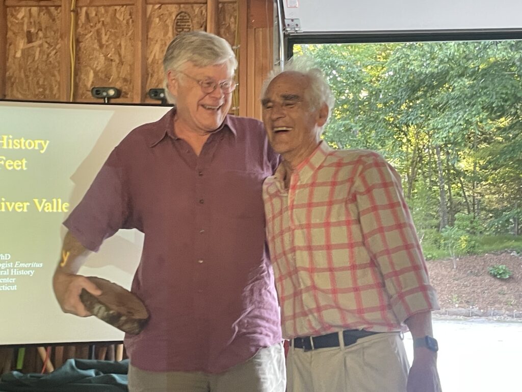 Fritz Gahagan with President Tony Irving